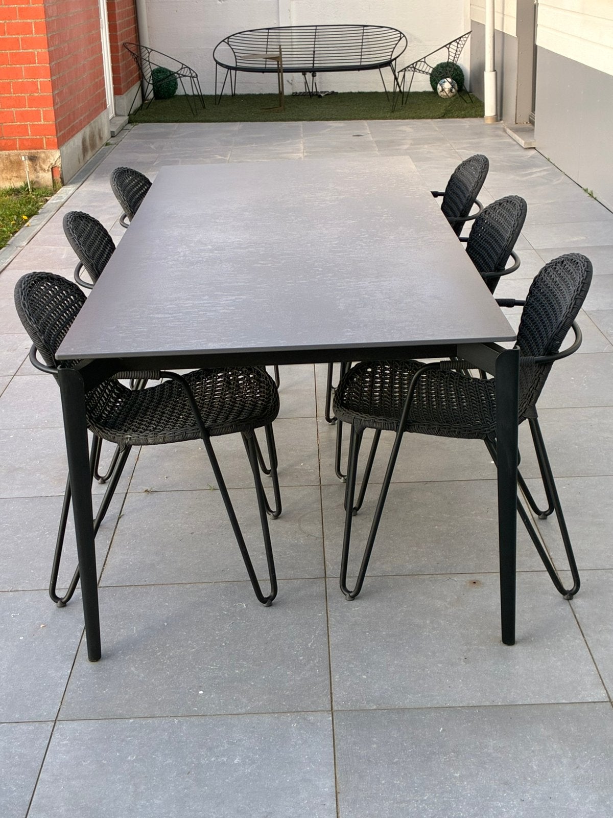 Joli ceramic tafel Black Iron Marguerite, Enlèvement, Comme neuf