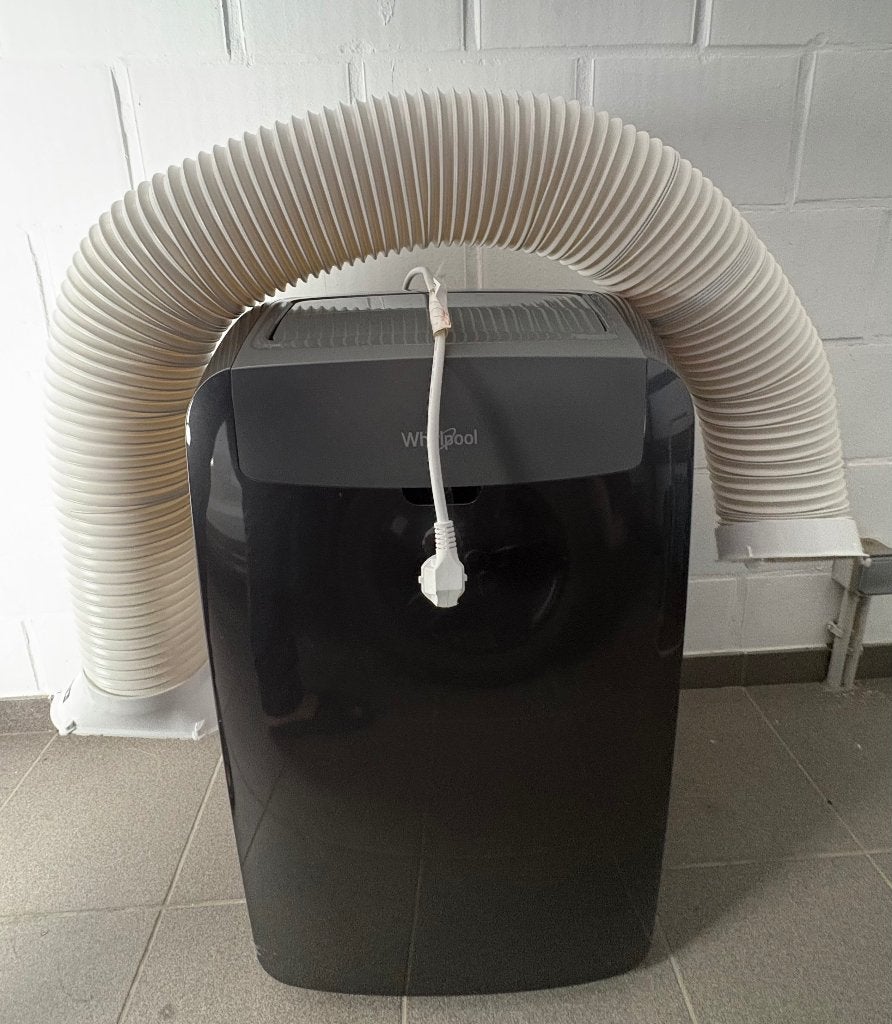 Whirlpool PACB212HP mobiele airco – 12.000 BTU, Elektronische apparatuur, Airco's, Ophalen, Gebruikt, Koelen en Ontvochtigen, Afstandsbediening