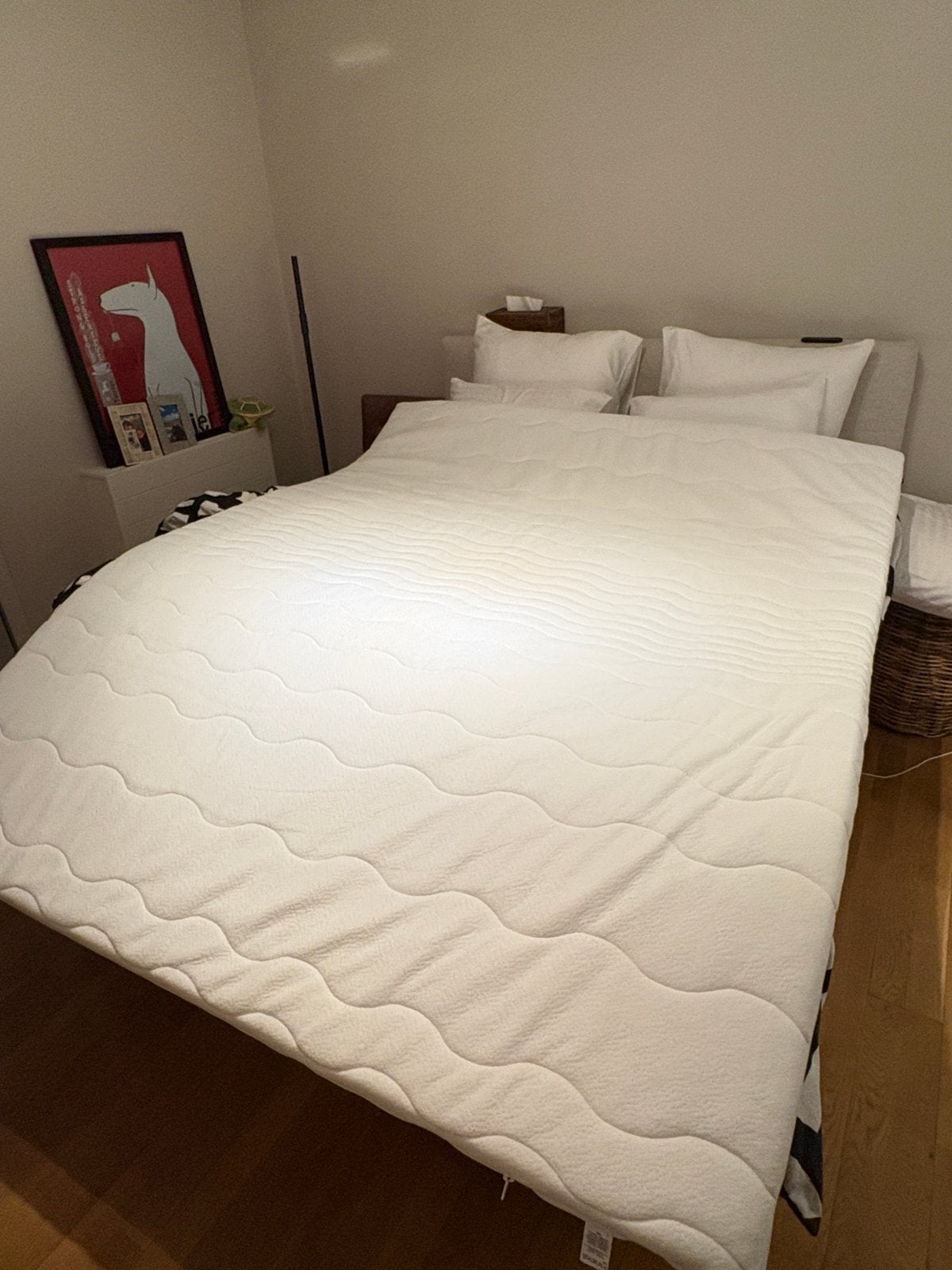 Surmatelas WEBA neuf à vendre, Maison & Meubles, Neuf, Enlèvement, 200 cm, Blanc