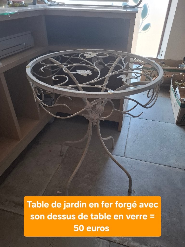 Table de jardin, Enlèvement, Utilisé, Rond