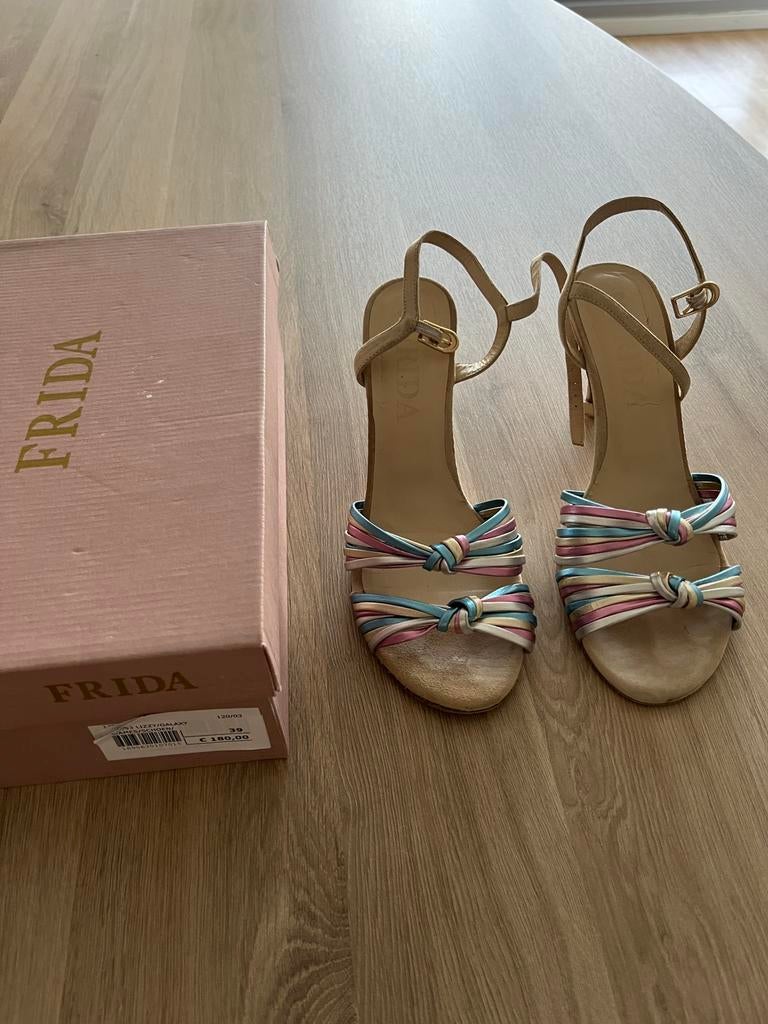 Sandales rose/multicolores de la marque Frida taille 39, Enlèvement ou Envoi, Comme neuf, Rose