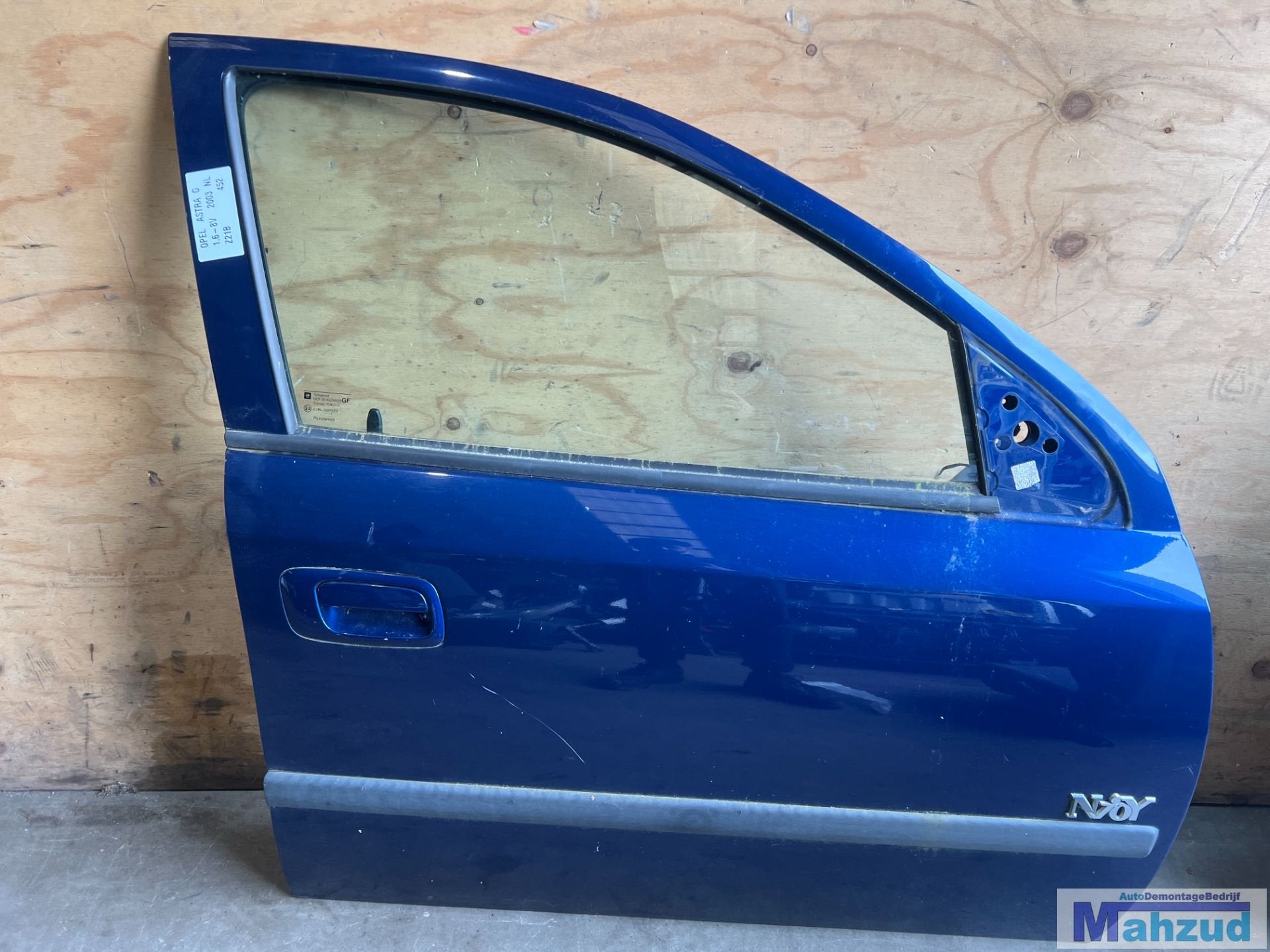 OPEL ASTRA G Blauw Z21B rechts voor deur portier 1997-2004, Auto-onderdelen, Gebruikt, Deur, Opel Automobile GmbH, Kontakt@opel-infoservice.de