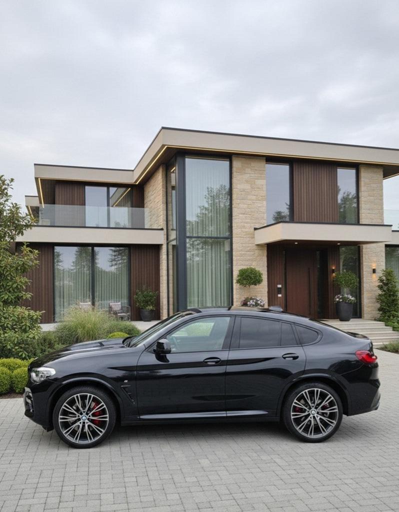 BMW X4 xDrive20i (2021) – Benzine – M-Sport Look – In absolu, Autos, Euro 6, Noir, 5 portes, Automatique