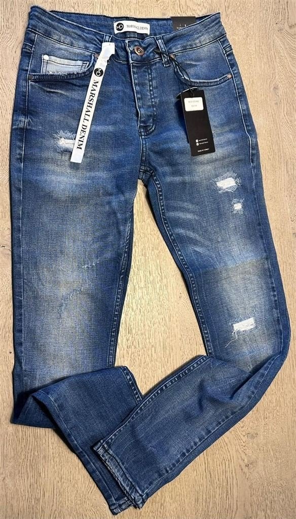 Marshall Denim Jeans ~NIEUW~ [18] Maat 30, Ophalen of Verzenden, Nieuw, Blauw, W32 (confectie 46) of kleiner