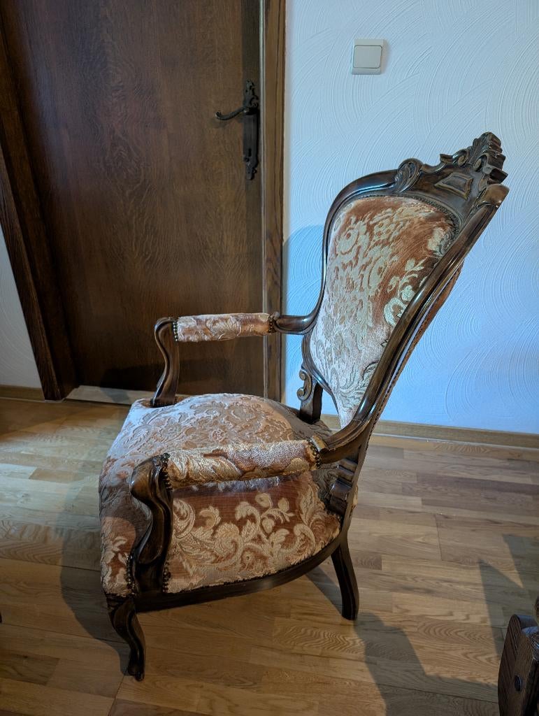 fauteuil, Huis en Inrichting, Ophalen, Gebruikt, Hout, Franse stijl.
