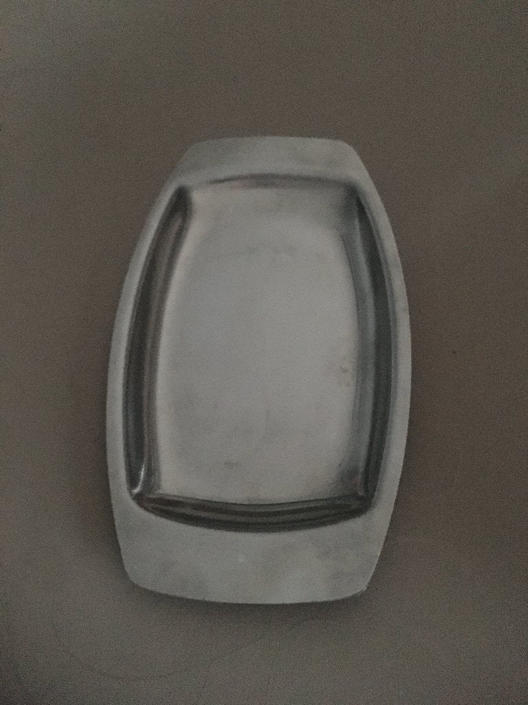 KLEIN DIENBLAD IN INOX IN ZEER GOEDE STAAT, Ophalen of Verzenden, Zo goed als nieuw, Inox, Overige typen