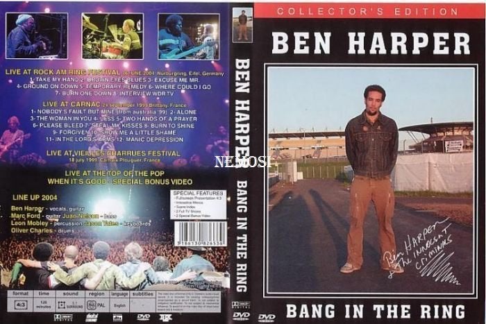 DVD - Ben HARPER - BANG IN THE RING, Envoi, Neuf, dans son emballage, Concert