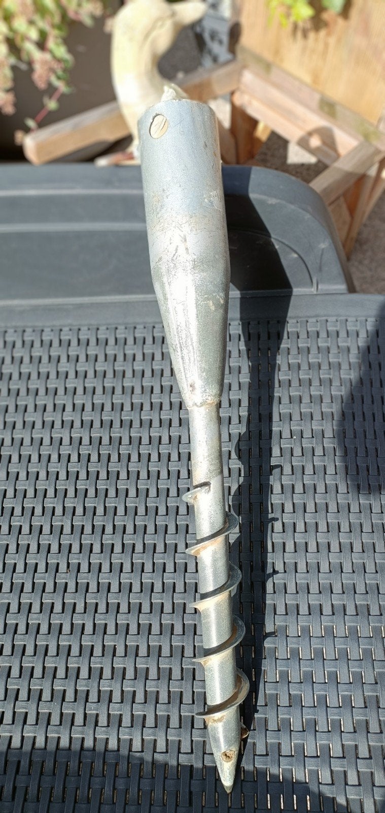 Grondanker/Grondboor parasol, Tuin en Terras, Ophalen, Gebruikt