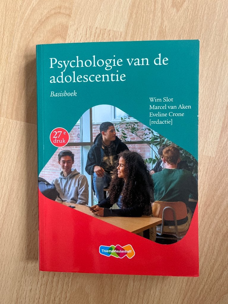 Psychologie van de adolescentie basisboek 27e druk -Wim, Livres, Livres d'étude & Cours, Enlèvement ou Envoi, Comme neuf, Enseignement supérieur