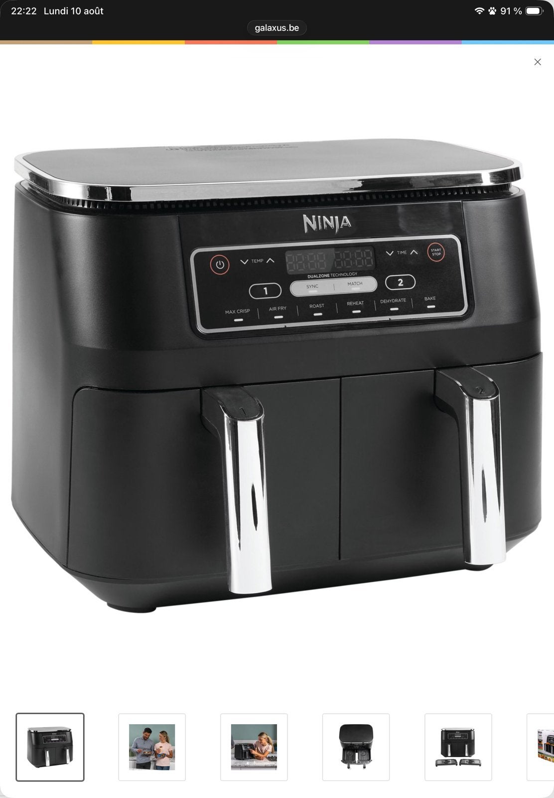 Airfryer Ninja, Elektronische apparatuur, Ophalen, Zo goed als nieuw
