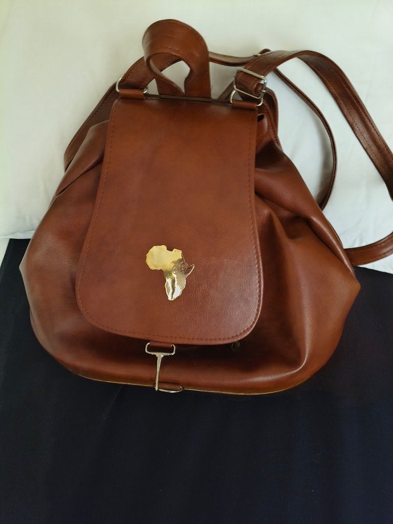superbe sac à dos en cuir, Enlèvement ou Envoi, Neuf, Brun, Autres types