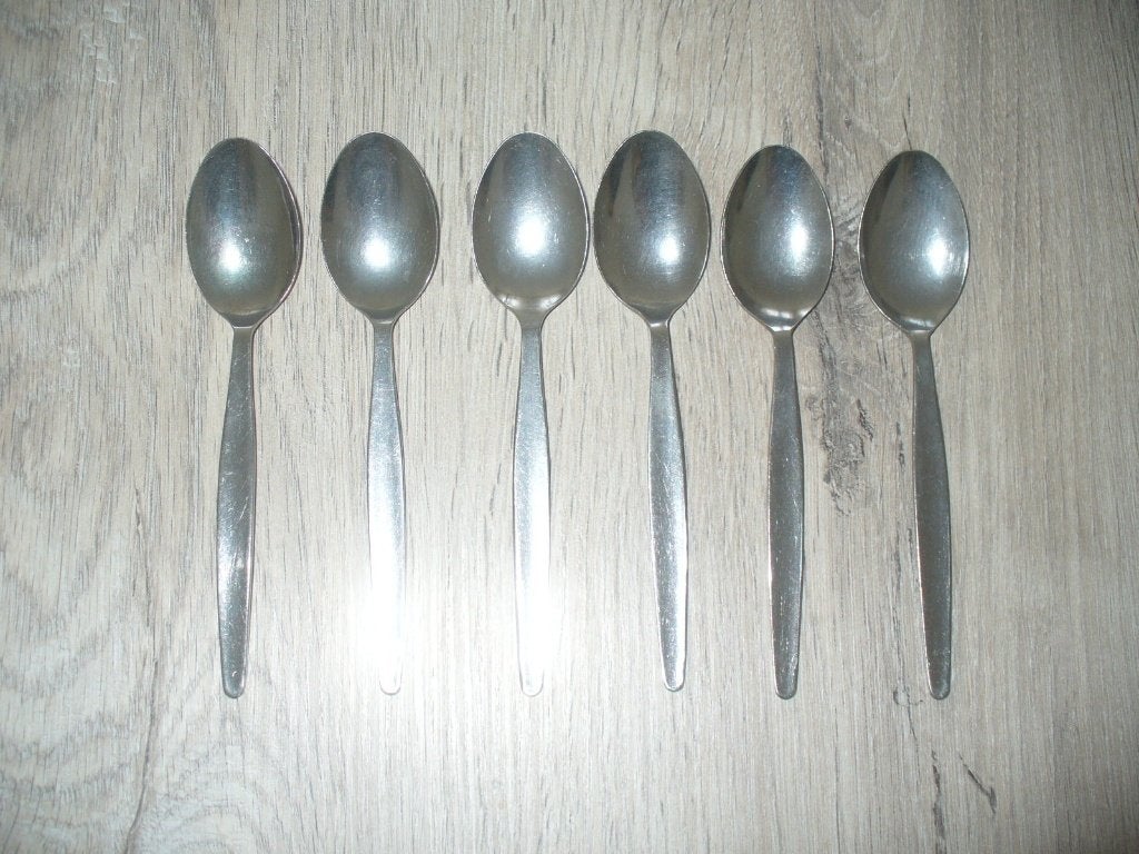 6 koffielepeltjes, Ophalen of Verzenden, Gebruikt