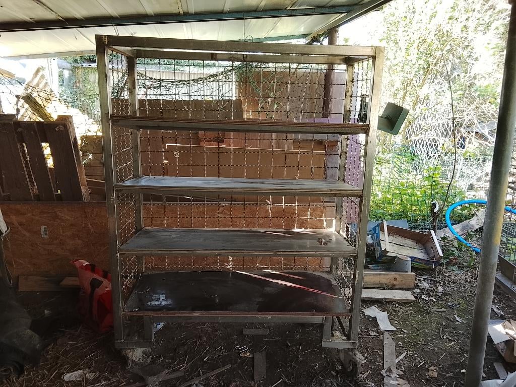 étagère robuste inox, Enlèvement, Utilisé, Autres métaux