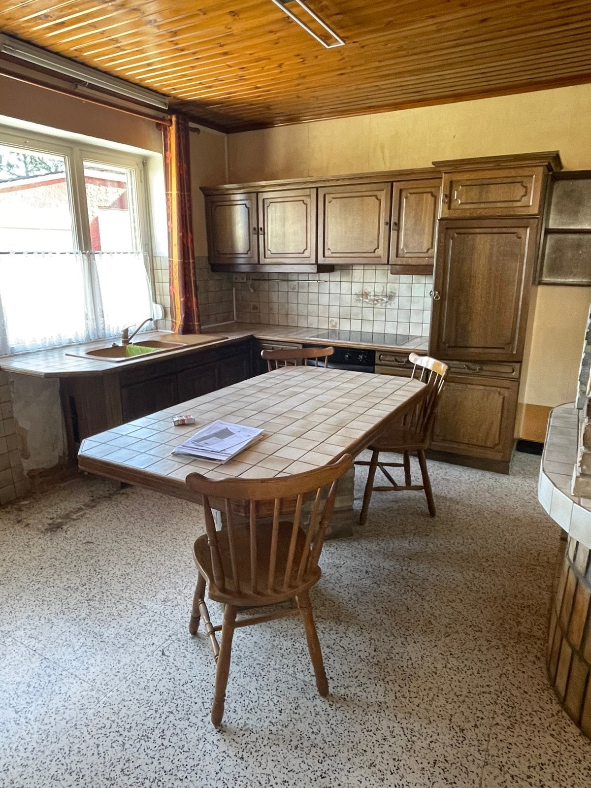 Cuisine en chêne, Ophalen, Gebruikt, Bruin, Overige typen