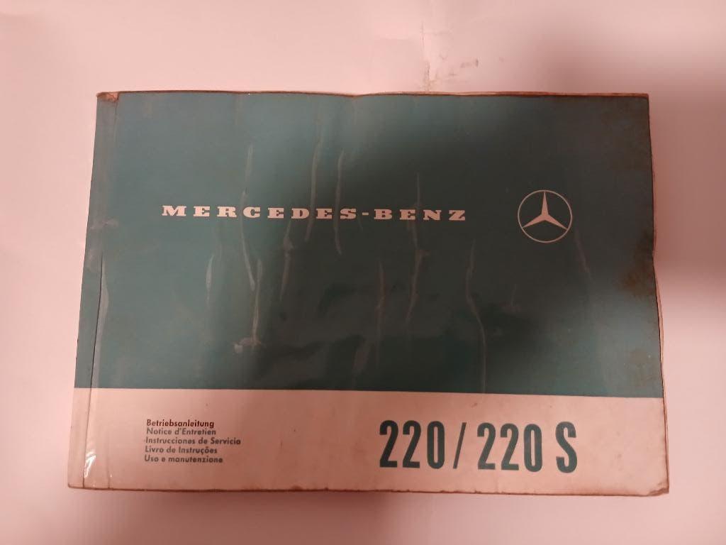 NOTICE D'ENTRETIENT MERCEDES 220/220S ANNEES 60/70'., Ophalen