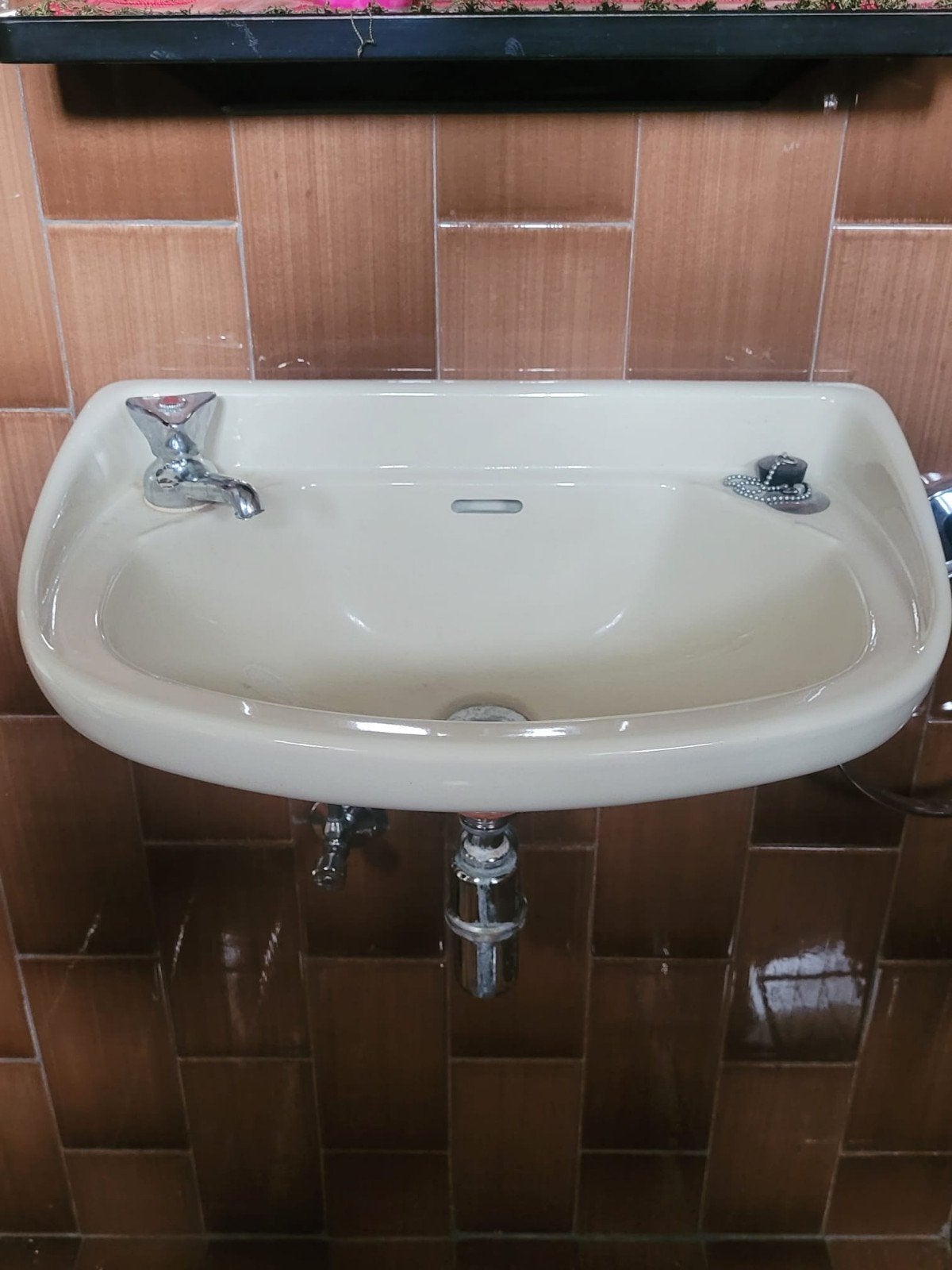 Vintage lavabo met kraan en afvoer, Huis en Inrichting, Ophalen