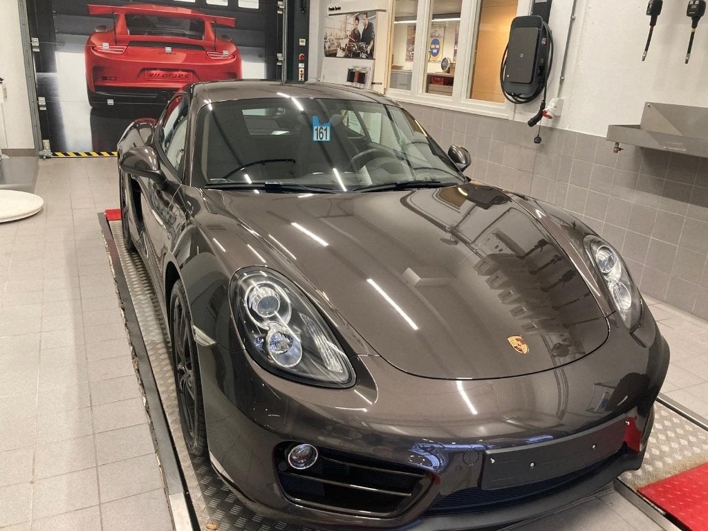 Porsche Cayman 981, Auto's, Automaat, Achterwielaandrijving, Bruin, Leder