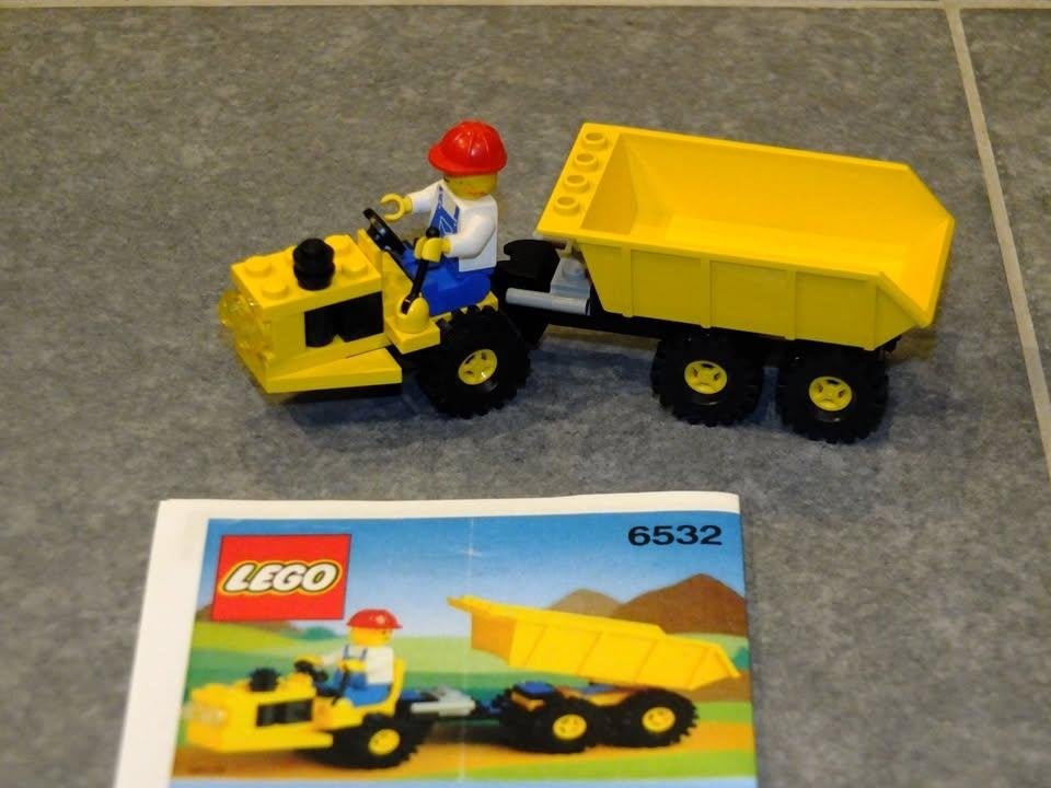 Lego 6532 - Diesel Dumper/6-Wheel Dumper, 1991, Enlèvement ou Envoi, Lego, Ensemble complet, Instructions incluses