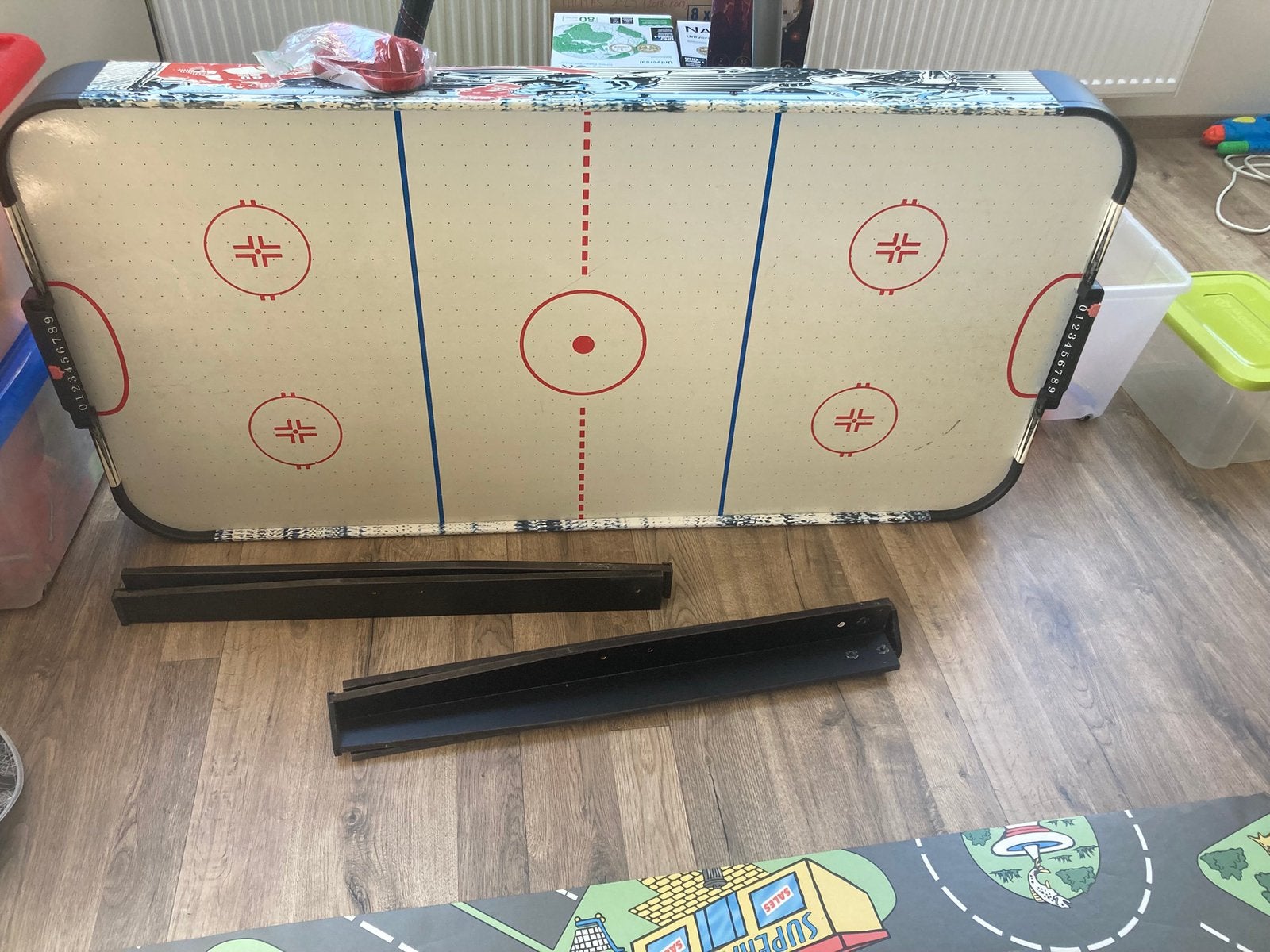 Airhockey, Ophalen, Gebruikt