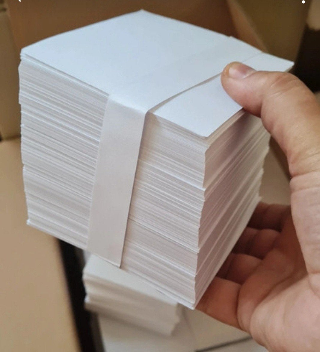 24 x papieren blokjes met papierwikkel in doos, Diversen, Ophalen of Verzenden, Nieuw