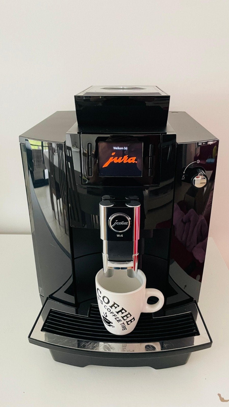 Jura WE6 EA 2022 Piano noir, Electroménager, Réservoir d'eau amovible, 10 tasses ou plus, Café moulu, Comme neuf