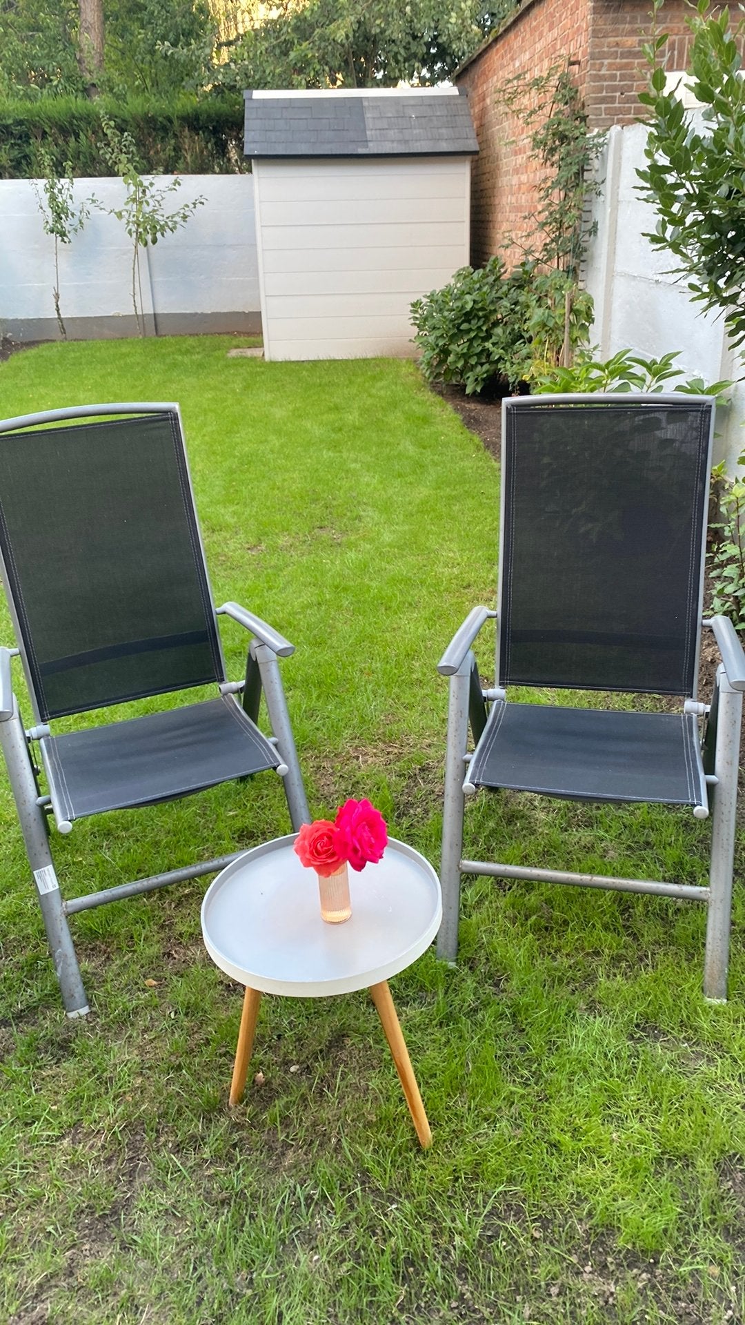 Deux chaises de jardin, Jardin & Terrasse, Enlèvement, Comme neuf, Ajustable