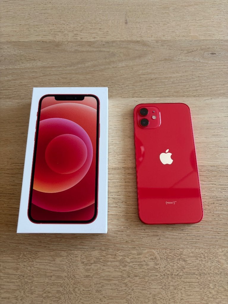 iPhone 12 64GB Rood, Telecommunicatie, Mobiele telefoons | Apple iPhone, Ophalen, Zo goed als nieuw, Zonder simlock, Zonder abonnement