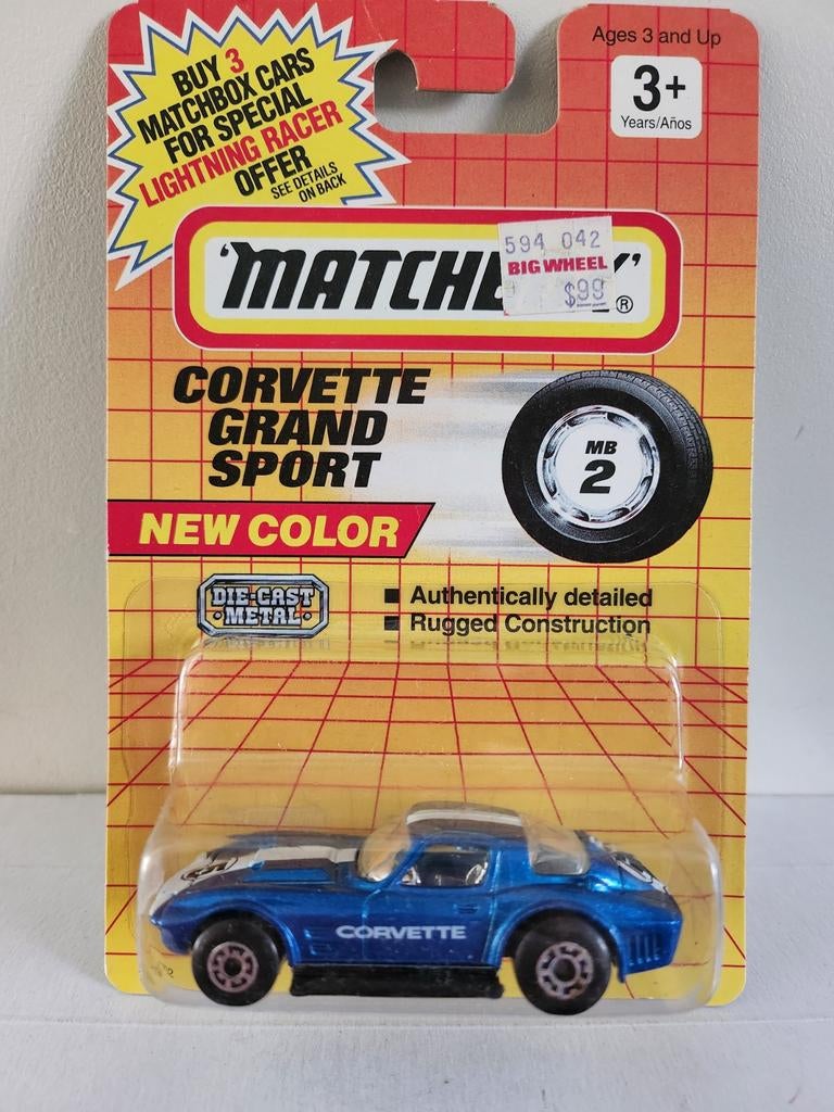 Matchbox 1965 Corvette Grand Sport (1990) G8 blister 1, Ophalen of Verzenden