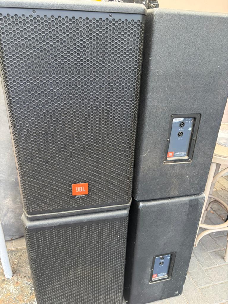 Haut-parleurs de sonorisation JBL MRX500/MRX515 - Lot de 4, Enlèvement, Utilisé, JBL