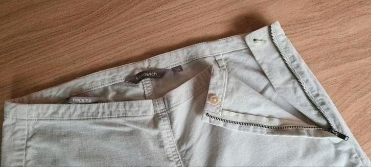 Pantalon beige uni (tregging) « Sandwich », taille 38, Taille 38/40 (M), Enlèvement ou Envoi, Beige, Comme neuf