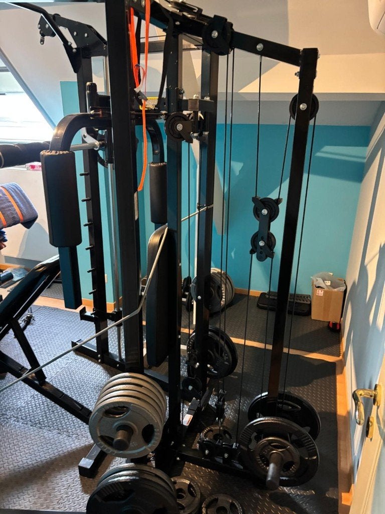 Fitnesstoestel Marcy 7000 de luxe ZONDER halterschijven, Ophalen, Gebruikt, Armen, Krachtstation