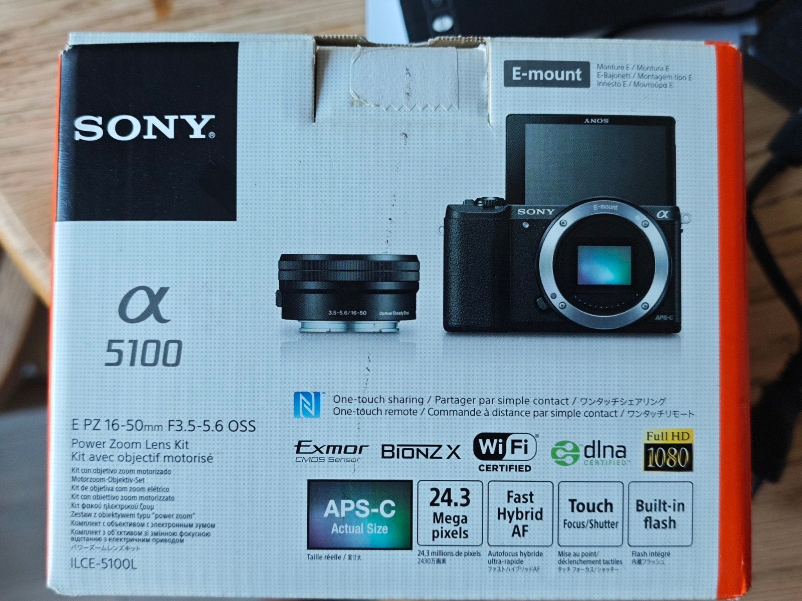 Sony 5100 + 16-50mm, Écran tactile, Enlèvement, Sony