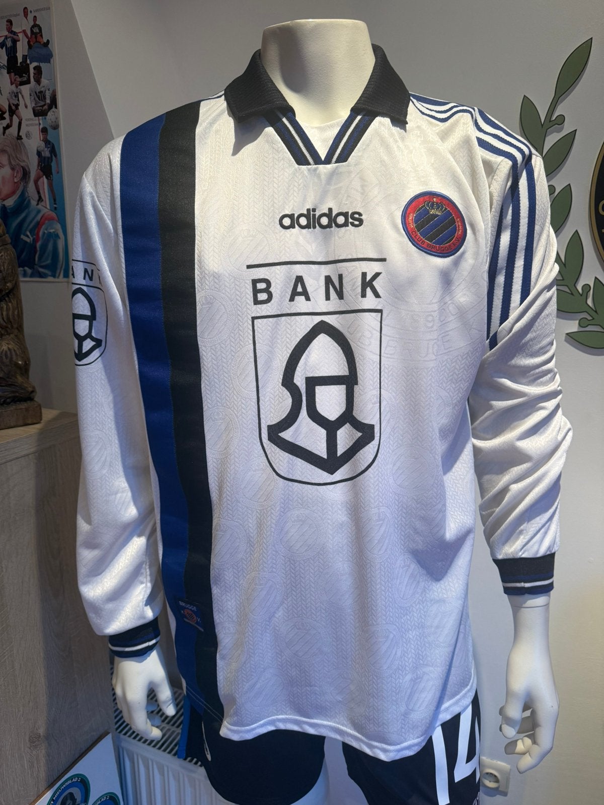 Match worn shirt Club Brugge Van der Elst signed, Ophalen of Verzenden, Gebruikt, Shirt