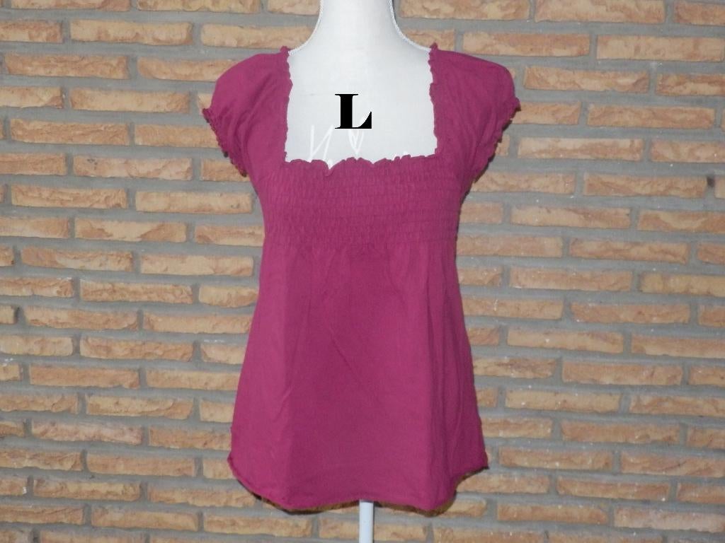 (162) - blouse femme t.L rouge - gemo -, Kleding | Dames, Maat 38/40 (M), Gemo, Ophalen of Verzenden, Zo goed als nieuw