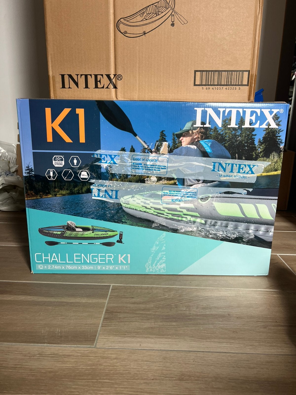 Kayak Gonflable Intex challenger K1 neuf, Ophalen, Opblaasbaar, Nieuw, 1-persoons