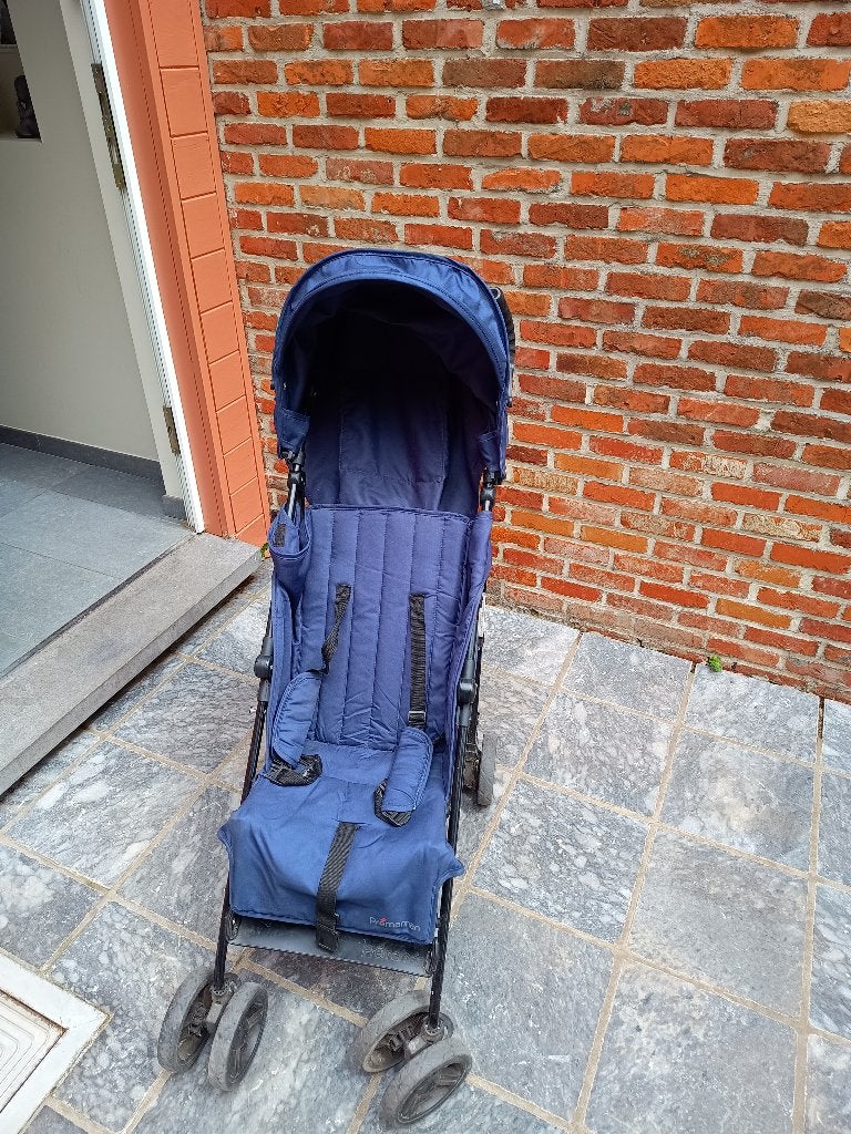 Poussette Prémaman bleu foncé, Enfants & Bébés, Poussettes & Combinaisons, Utilisé, Poussette, Enlèvement