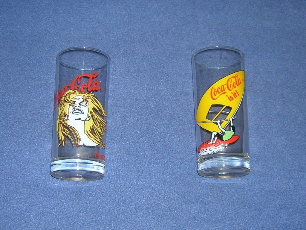 Speciale vintage Coca Cola glazen, Enlèvement, Comme neuf, Ustensile