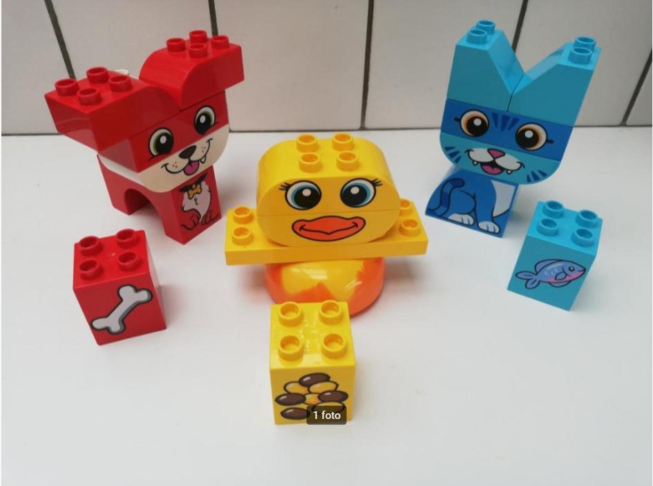 duplo 10858 dieren blokjes, Ophalen of Verzenden, Complete set, Duplo