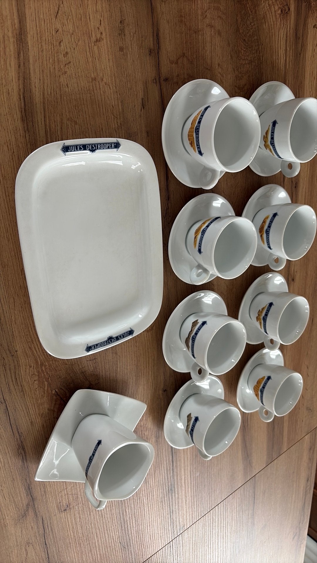 Koffietassen Jules Destrooper, Huis en Inrichting, Keuken | Servies, Ophalen, Zo goed als nieuw