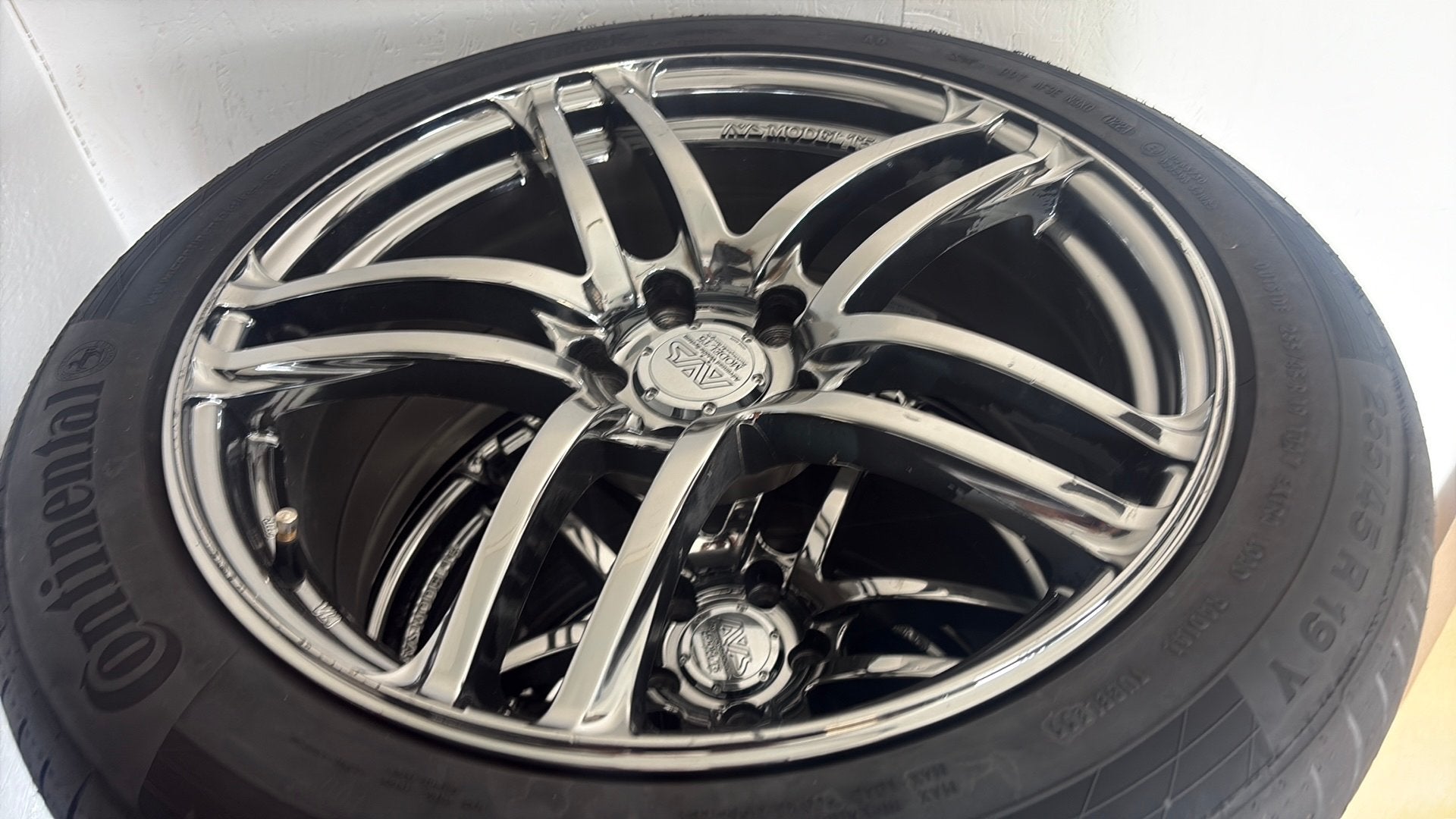 5x114,3 breedset Yokohamma T5 wheels 19inch Japan, Ophalen of Verzenden, 19 inch, Band(en)