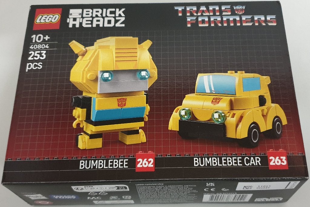 LEGO 40804 Bumblebee robot en voertuig - NIEUW & SEALED, BrickHeadz, Lego, Nieuw, Ophalen of Verzenden