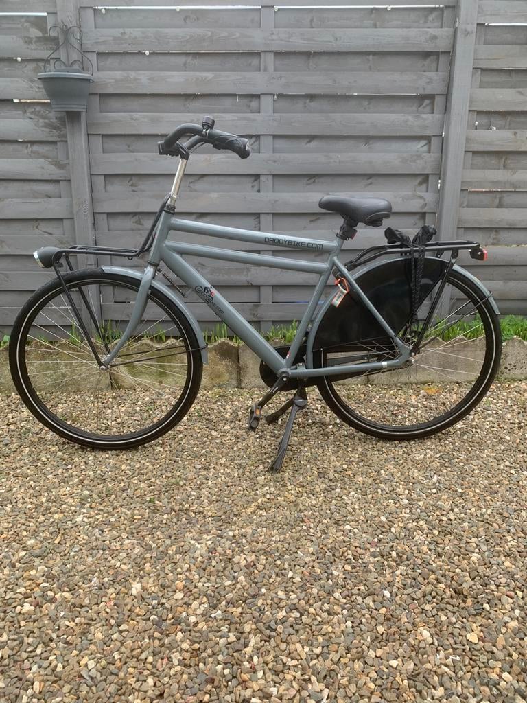 Mooie heren transportfiets 3 versn., Fietsen en Brommers, Terugtraprem, Gebruikt, Versnellingen, 57 tot 61 cm