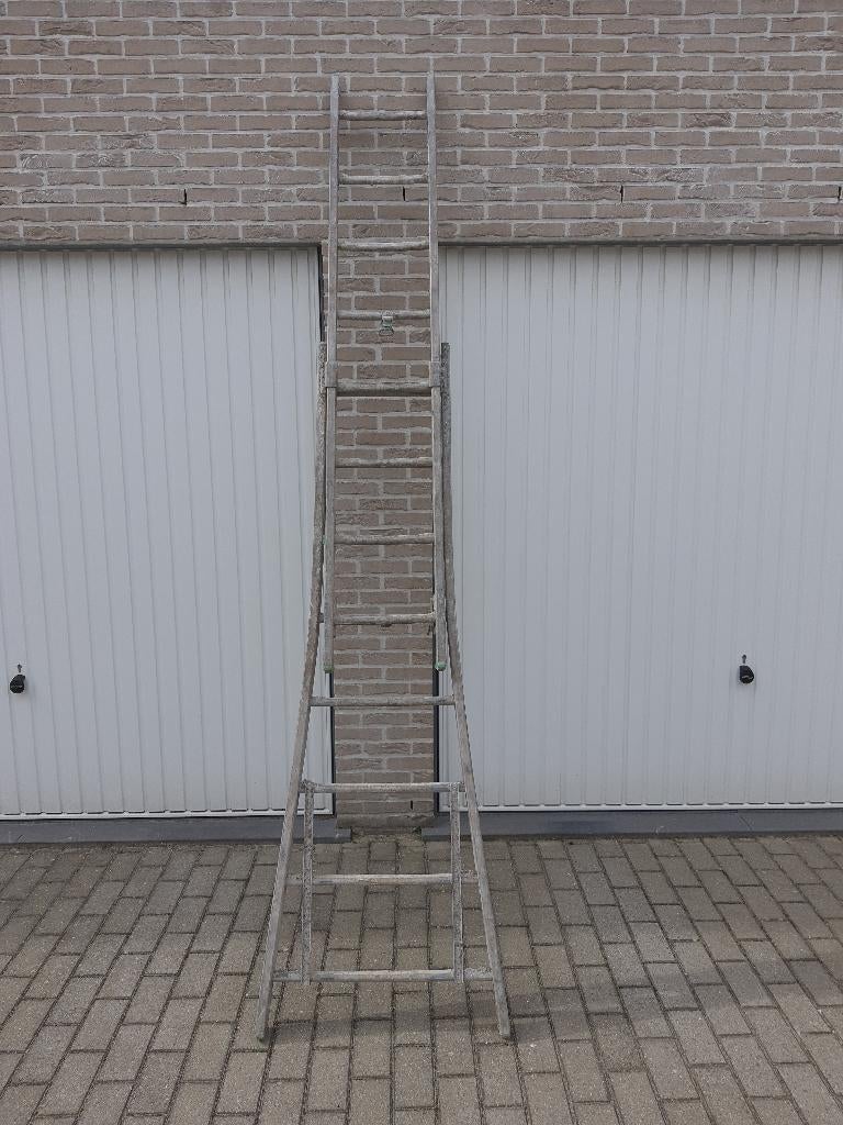 Ladder, Doe-het-zelf en Bouw, Ladders en Trappen, Ophalen, Gebruikt, Ladder, Opvouwbaar of Inschuifbaar