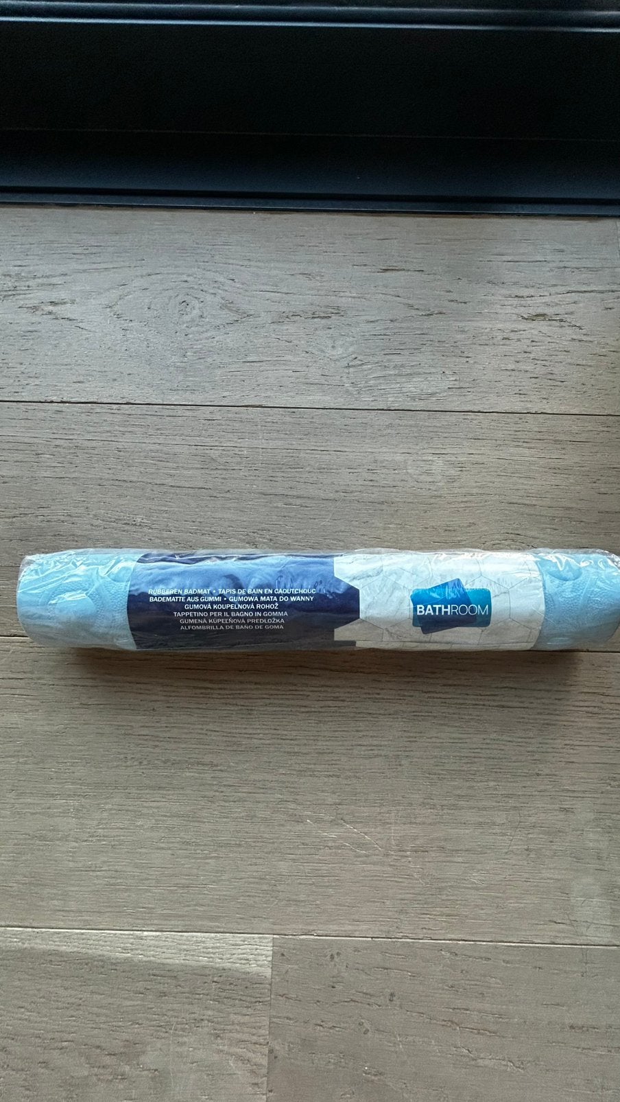 Rubberen lichtblauwe badmat, Huis en Inrichting, Badkamer | Badtextiel en Accessoires, Ophalen, Badmat