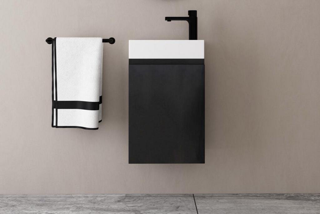 Handwasser toilet, Ophalen, Nieuw, Wastafelkast