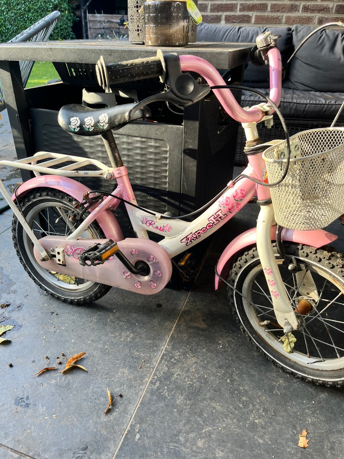 Meisjesfiets leeftijd 3 tot 5 jaar, Fietsen en Brommers, Ophalen, Gebruikt, 16 inch