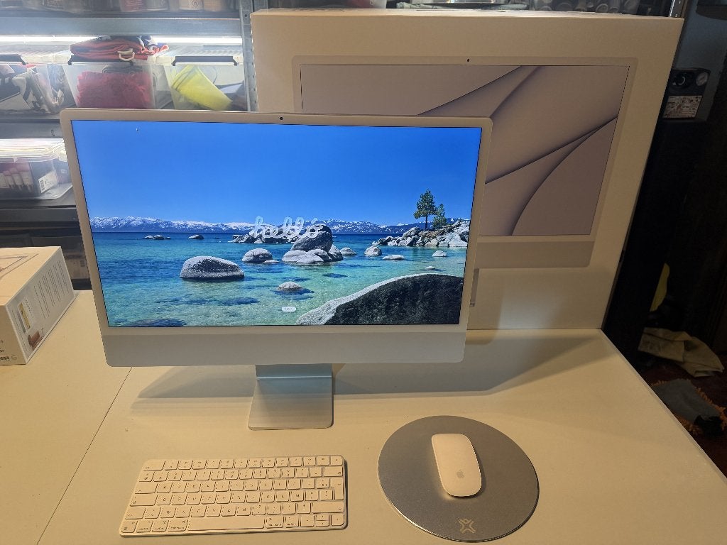 Apple iMac 24" M1 8Gb - 256 Gb ssd, Computers en Software, Ophalen, 256 GB, IMac, 24 inch