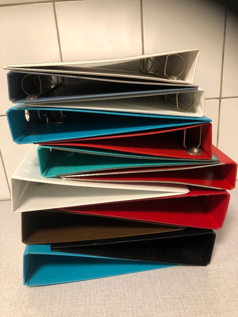 Set van 11 klasseermappen/ordners, Ophalen of Verzenden, Zo goed als nieuw