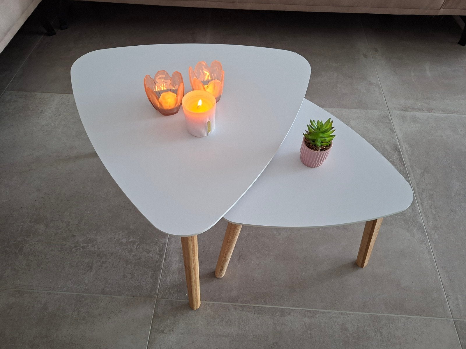 Tables basses salon comme neuves, Maison & Meubles, Enlèvement