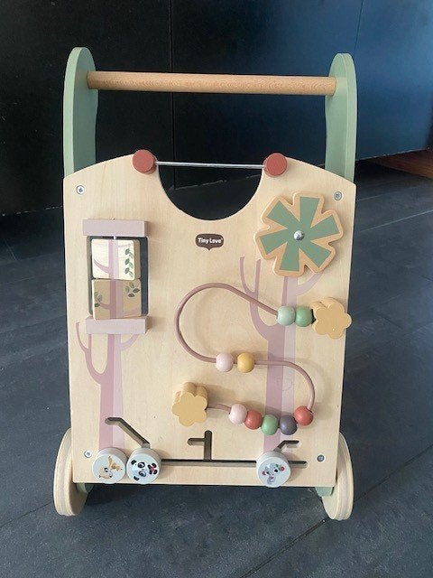 Houten activity loopwagen, Ophalen, Nieuw, Duw- of Trekspeelgoed